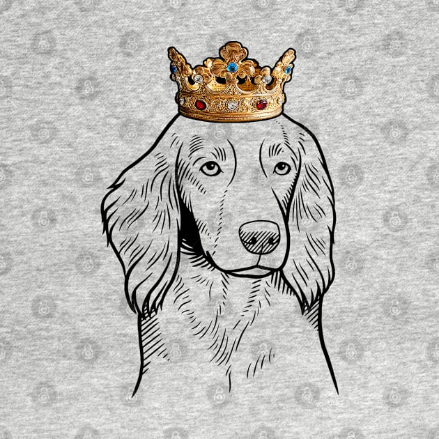 Welsh Springer Spaniel Dog King Queen Wearing Crown by millersye